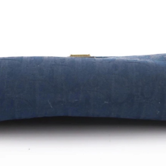 Christian Dior Trotter Jacquard Zip Cosmetic Bag Vintage - Picture 7 of 8